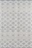 Gray and White Geometric Handwoven Synthetic Area Rug