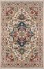 Ivory and Multicolor Flat Woven Rectangular Area Rug 2' x 3'