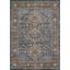 Navy Vintage Synthetic 9' x 12' Non-Slip Area Rug