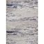 Monterey Blue Abstract Contemporary Low Pile Area Rug, 36"L x 24"W