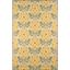 Yellow and Green Floral Wool 8' x 10' Hand-Tufted Area Rug