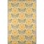 Newport Yellow Floral Hand-Tufted Wool Area Rug 5' x 8'