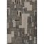 Noho Black and Gray Synthetic Rectangular Rug 2' x 3'