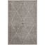 Rabat Gray Synthetic Flat Woven Rectangular Area Rug 5'3" x 7'6"