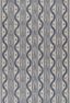 Riviera Breeze Blue and White Geometric Flat-Woven Outdoor Rug 6'6" x 9'