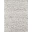 Handmade Blue and Ivory Wool Viscose Striped Rug, 8'9" x 11'9"