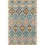 Hand Tufted Blue Wool Rectangular Area Rug 3'6" x 5'6"