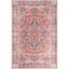 Chandler Red and Multicolor Hand-Knotted Rectangular Area Rug