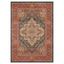 Navy and Beige Traditional Medallion Wool Area Rug