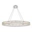 Elegant Monroe Chrome LED Pendant with Clear Royal Cut Crystals