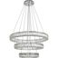 Monroe Chrome Stainless Steel & Clear Crystal LED Chandelier
