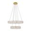 Mini Gold Stainless Steel Crystal LED Chandelier with Adjustable Height