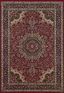 Ancient Persia Inspired Square 8' Red Synthetic Oriental Rug