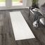 Ivory Braided Synthetic Runner Rug for Indoor/Outdoor Use