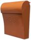 Terracotta Brown Steel Wall Mount Mailbox