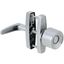 Silver Die Cast Universal Knob Latch for Screen and Storm Doors