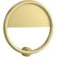 Brushed Gold Round Cooper Door Knocker