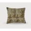 Taupe New Zealand Sheepskin Square Throw Pillow