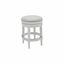 Antique White 26" Backless Swivel Wood Counter Stool