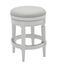 Antique White 26" Backless Swivel Wood Counter Stool