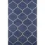 Morris Inspired Hand-Tufted Wool Area Rug in Blue, 45" x 8"