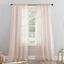 Whisper Pink Sheer Voile Rod Pocket Curtain Panel, 51" x 84"