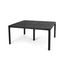 Antique Matte Black Cast Aluminum Square Outdoor Dining Table