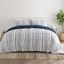 King Navy and White Reversible Down Alternative Comforter Set