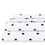 Queen Gray Polka Dot Microfiber Deep Pocket Sheet Set