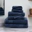 Navy Blue Ultra Soft Cotton 6-Piece Bath Towel Set