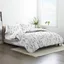 Gray Reversible Flower Field Twin/Twin XL Duvet Cover Set