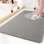 Gray PVC Non-Slip Loofah Bathtub Mat 24x35 Inch