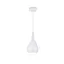 Nora Contemporary White Aluminum Teardrop Pendant Light