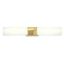 Artemis Satin Brass 24" LED Bath Vanity Light with Dimmable Acrylic Diffusers