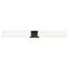 Matte Black 24W LED Bath Vanity Light with Acrylic Diffusers