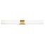 Artemis Satin Brass 36" LED Vanity Light with Dimmable Acrylic Diffusers