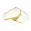 Candeau Satin Brass LED Flush Mount with Radiant Glass