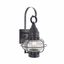 Gunmetal Seeded Glass 1-Light Dimmable Outdoor Wall Sconce