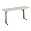 Gray 5 ft Rectangular Indoor Outdoor Folding Table