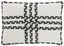 Black and Ivory Braided Polyester 14" x 20" Indoor/Outdoor Throw Pillow