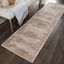 Handmade Ivory Cotton Abstract Runner Rug 26" x 7'