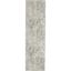 Abstract Elegance Grey & Beige 2'2" x 7'6" Hand-Knotted Runner Rug