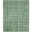 Handmade Turquoise Green Wool Rectangular Area Rug