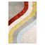 Retro Multicolor Hand-Tufted Shag Area Rug 7'6" x 9'6"