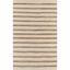 Charcoal Striped Handwoven Jute 5' x 7' Area Rug