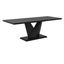 Eclipse Black Wood Extendable Dining Table with Butterfly Leaf