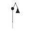 Fulton Adjustable Matte Black Swing Arm Wall Sconce