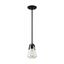 Matte Black Glass Mini Pendant Light