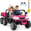 Pink 24V Kids Ride-On Truck with Remote Control and Electric Dump Bed