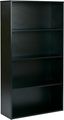 Adjustable Black Wood 60" Multipurpose Bookcase